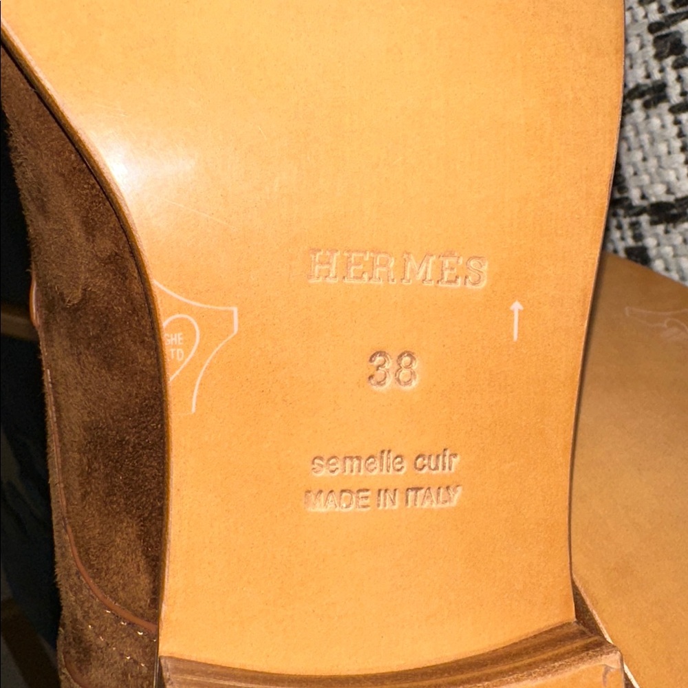 Hermes Tall Suede Zipper Boot NWOT - Picture 5 of 8